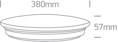 Lubinis šviestuvas 30W LED plafonas, juodas, 3000K, 62154/B/W