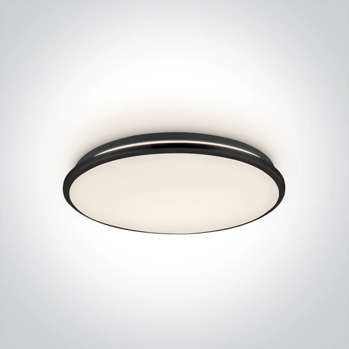 Lubinis šviestuvas 30W LED plafonas, juodas, 3000K, 62154/B/W