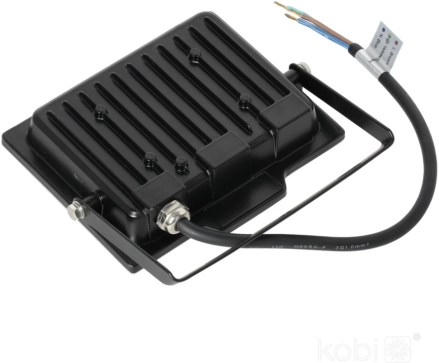 30W LED prožektorius DELYO MHN, juodas, 6000K, IP65