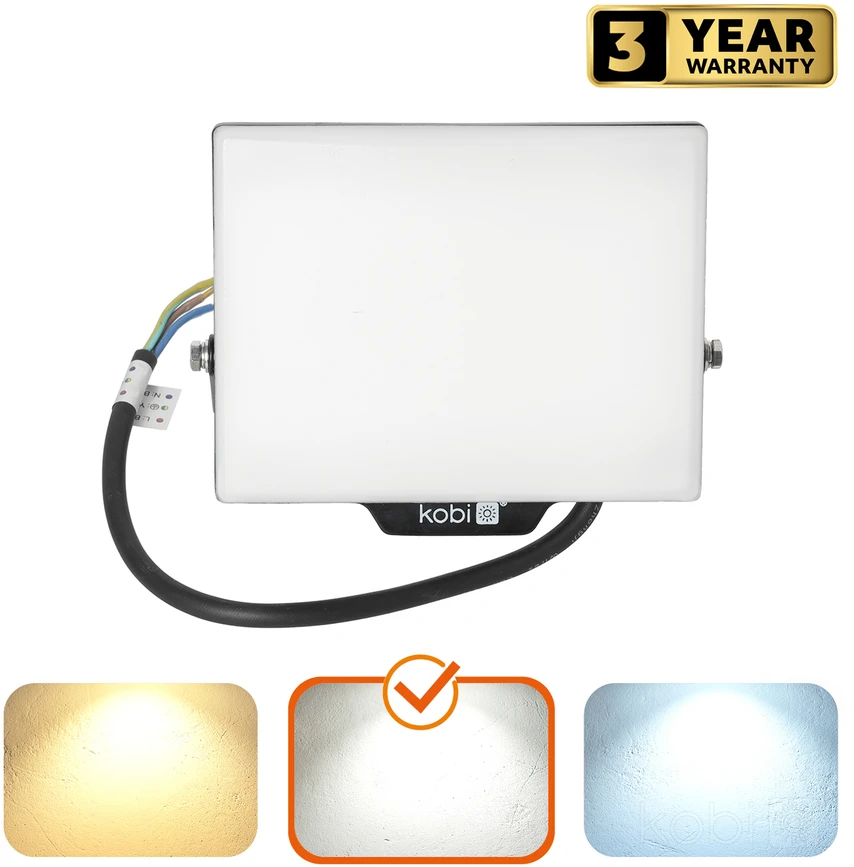30W LED prožektorius DELYO MHN, juodas, 4000K, IP65