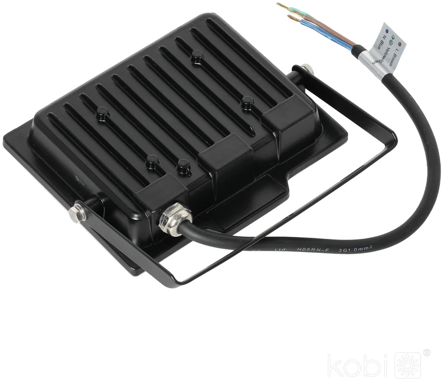 30W LED prožektorius DELYO MHN, juodas, 4000K, IP65