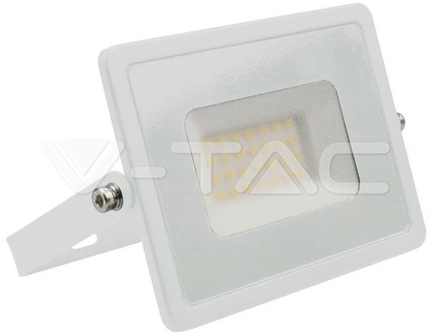 V-tac 30W LED prožektorius, E-serija, baltu korpusu, 6500K