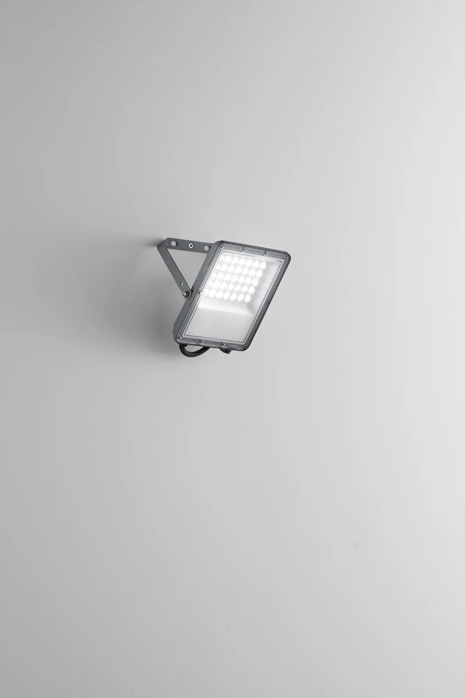 30W LED prožektorius ESUS, sidabro sp., CCT, IP65