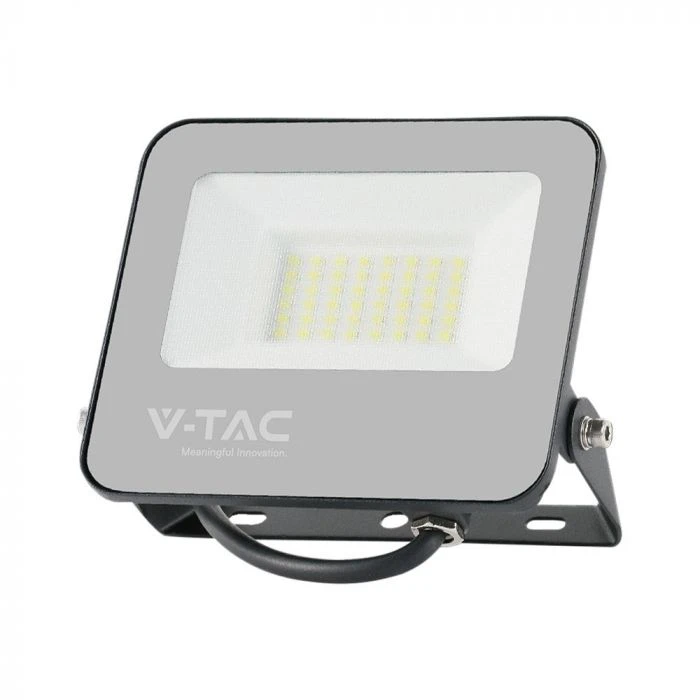 V-tac 30W LED prožektorius, juodu korpusu, 6500K/RGB, dimeriuojamas, su nuotolinio valdymo pulteliu