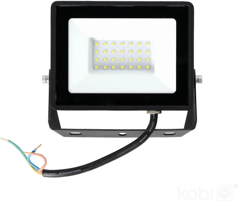 30W LED prožektorius MH, juodas, 6500K, IP65