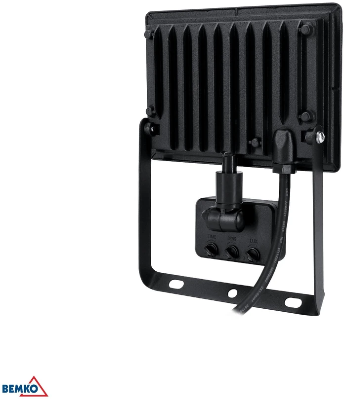 Kafler 30W LED prožektorius su judesio davikliu KASTEL, juodas, 6500K, IP65