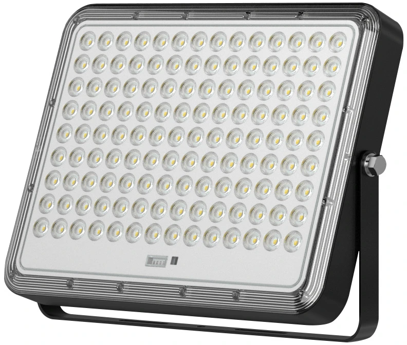 30W LED prožektorius su saulės baterija, juodas, 6000K, dimeriuojamas