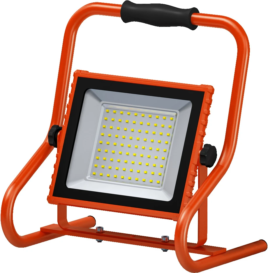 30W LED prožektorius su stovu WORKLIGHTS, oranžinis, 4000K, su baterija, IP44