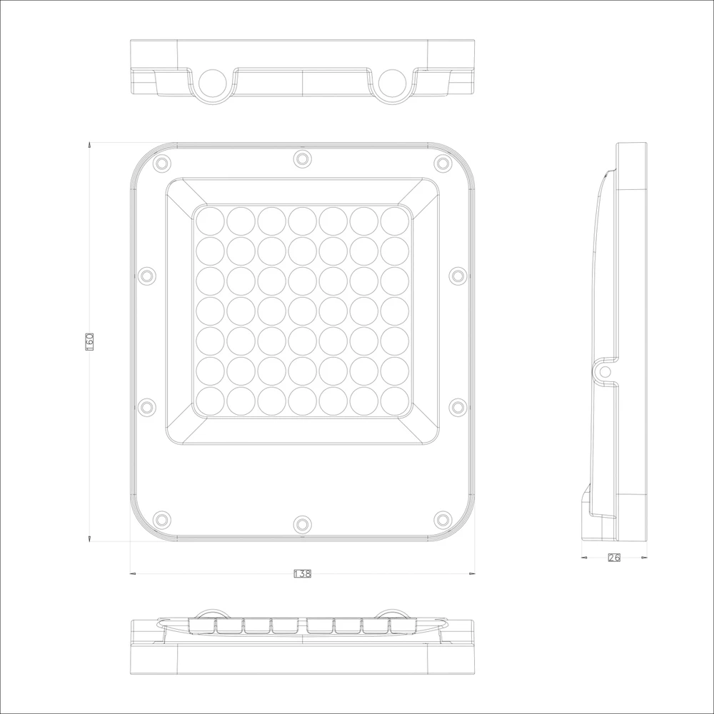 Pakabinamas šviestuvas 30W LED prožektorius TIMBO, pilkas, 4000K