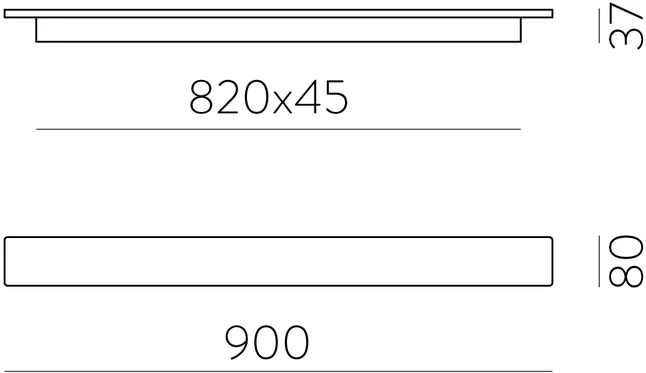 30W LED sieninis šviestuvas FOSCA, baltas, 2700/3000/4000K, A3833271B