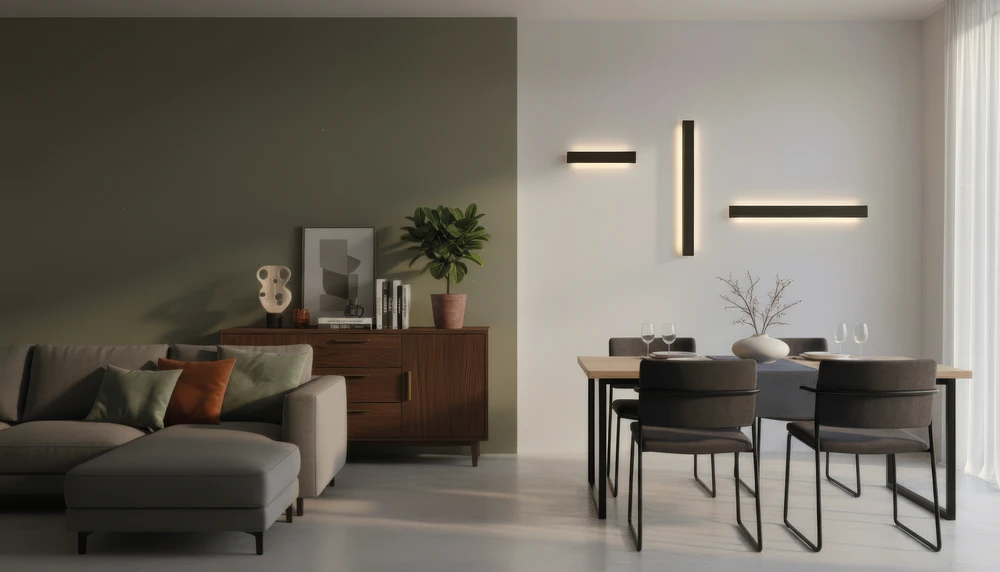 30W LED sieninis šviestuvas FOSCA, juodas, 2700/3000/4000K, dimeriuojamas, A3833271NDT