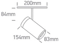 30W LED šviestuvas į magnetines sistemas MINI/MIDI/MAXI/P&P, baltas, 3000/3500/4000K, 48V, 38°, 42114C/W/V