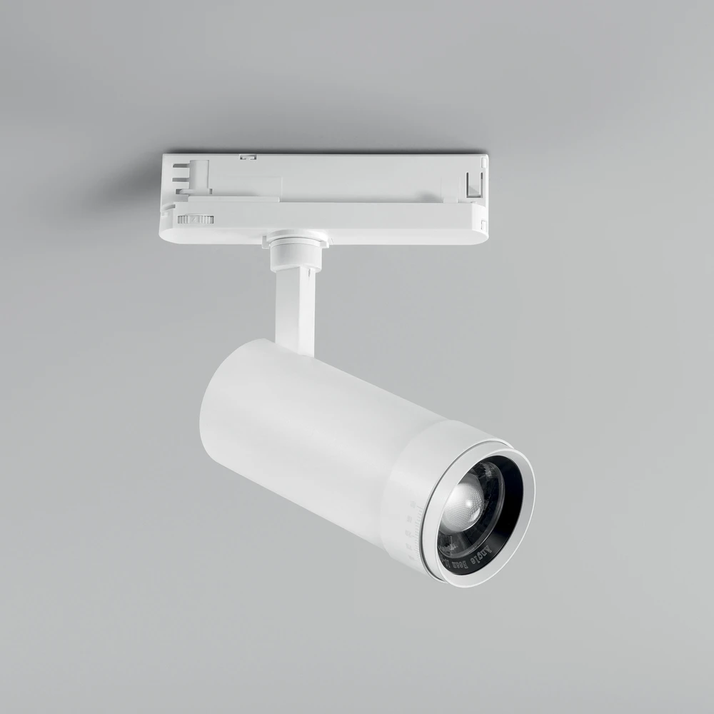 30W LED trifazis bėginis šviestuvas EXPLORER, baltas, CCT