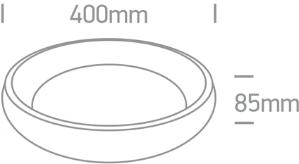 Lubinis šviestuvas 30W LED vidaus plafonas, juodas, 2700/3000/4000K, dimeriuojamas, 62134N/B/V