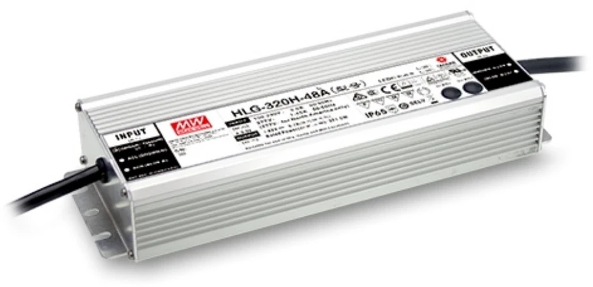 320W LED impulsinis maitinimo šaltinis MEAN WELL, 24V, IP65, PFC