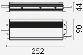 320W LED maitinimo šaltinis, 48V