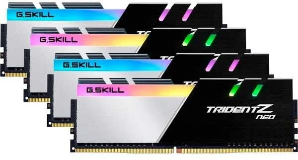 RAM G.SKILL F4-3600C16Q-32GTZNC G.Skill Trident Z Neo (skirta AMD) DDR4 32GB (4x8GB) 3600MHz CL16 1.35V XMP 2.0