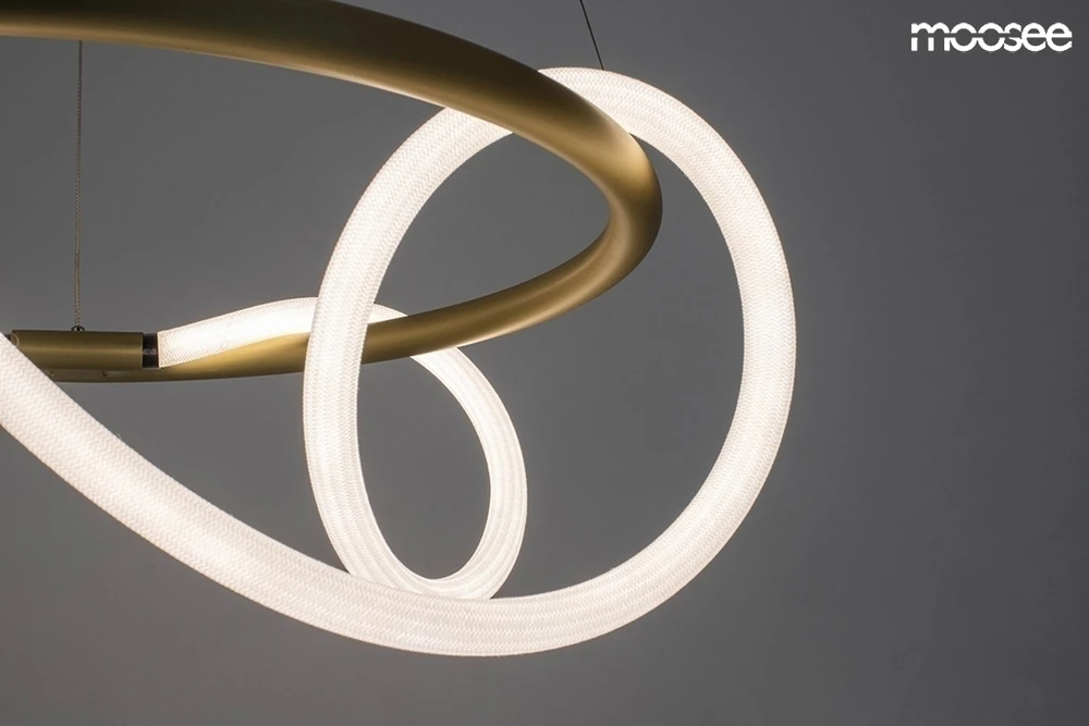 32W LED pakabinamas šviestuvas SERPIENTE 60, aukso sp., 3000K