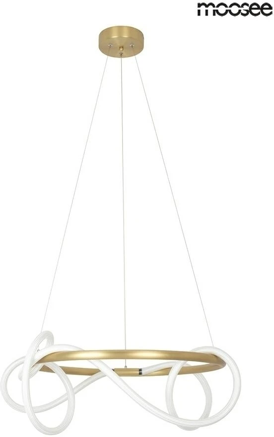 32W LED pakabinamas šviestuvas SERPIENTE 60, aukso sp., 3000K