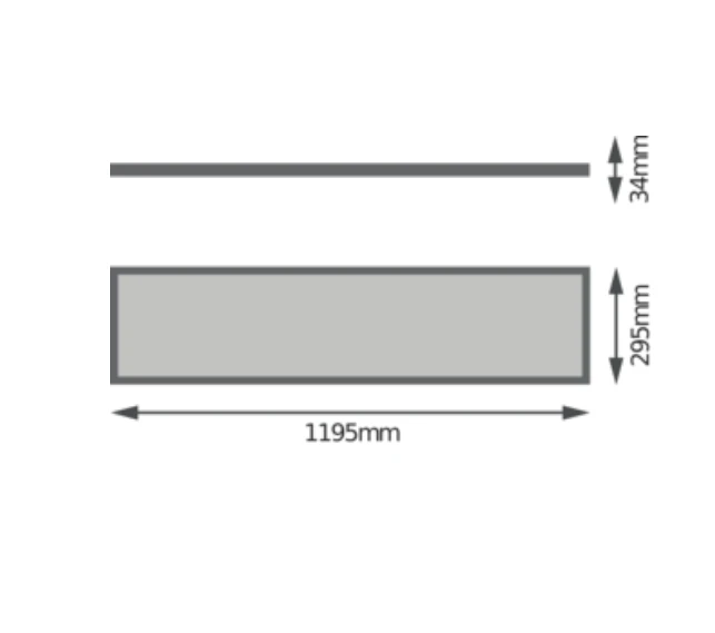 Ledvance 32W LED panelė PANEL 4IN1, 1200x300mm, balta, 3000K, UGR19