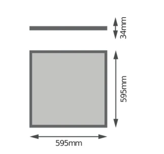 Ledvance 32W LED panelė PANEL 4IN1, 600x600mm, balta, 4000K, UGR19