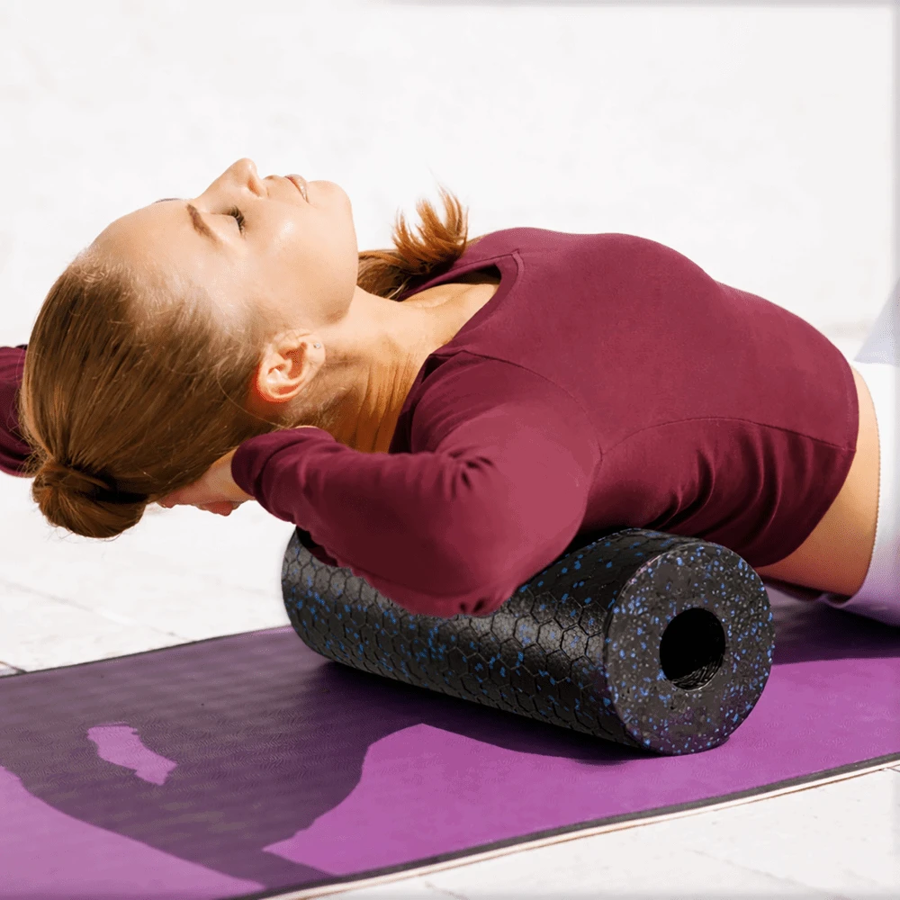 Wozinsky WRM-33 Massage Roller Exercise Roller 33 cm - Juodas