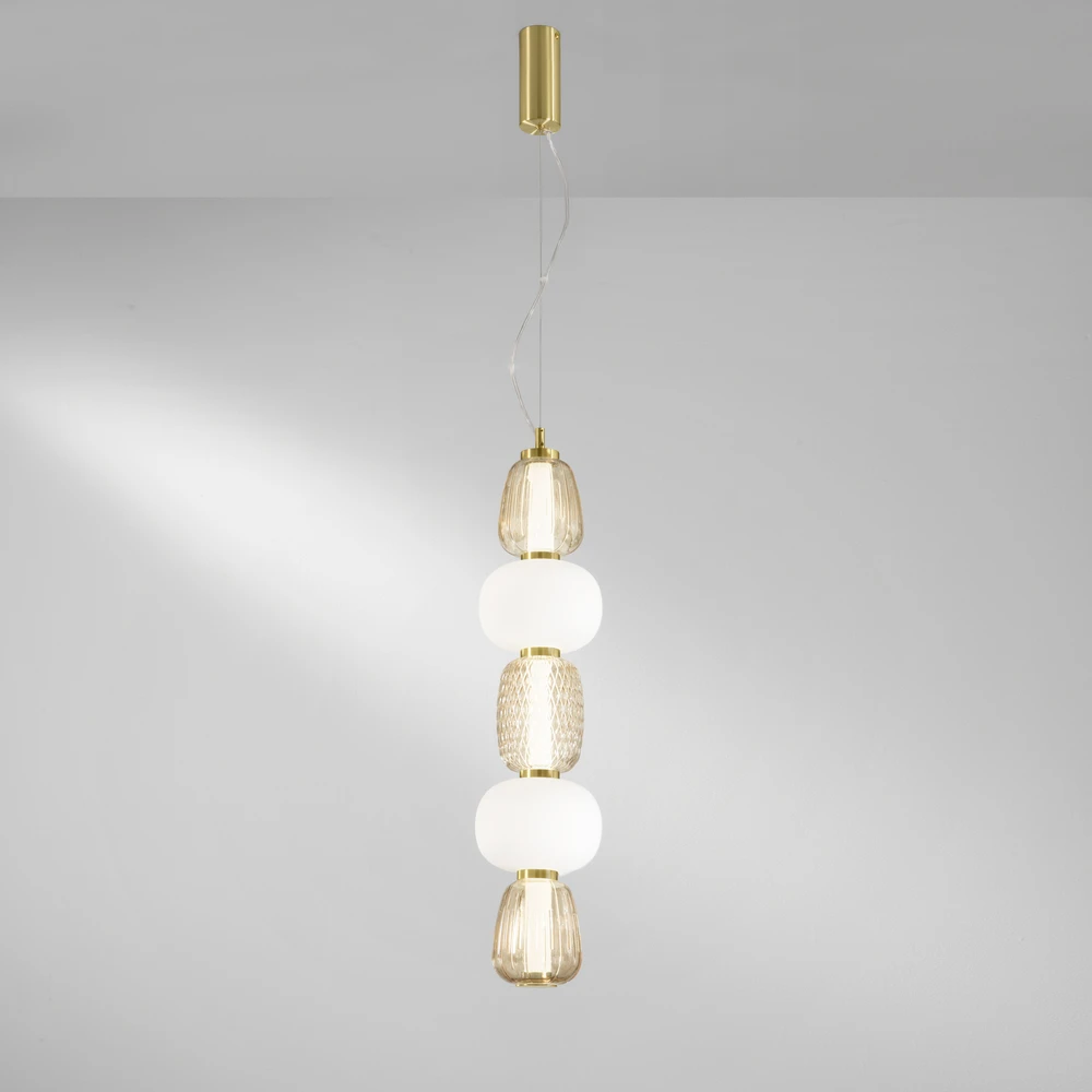 33W LED pakabinamas šviestuvas TOTEM, aukso sp., 3000K