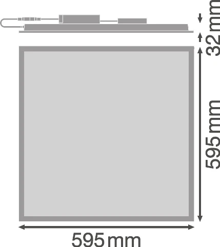 Ledvance 33W LED panelė PANEL COMFORT, 4000K, dimeriuojama