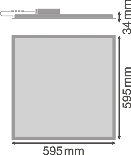 Ledvance 33W LED panelė PANEL COMPACT, 6500K, DALI