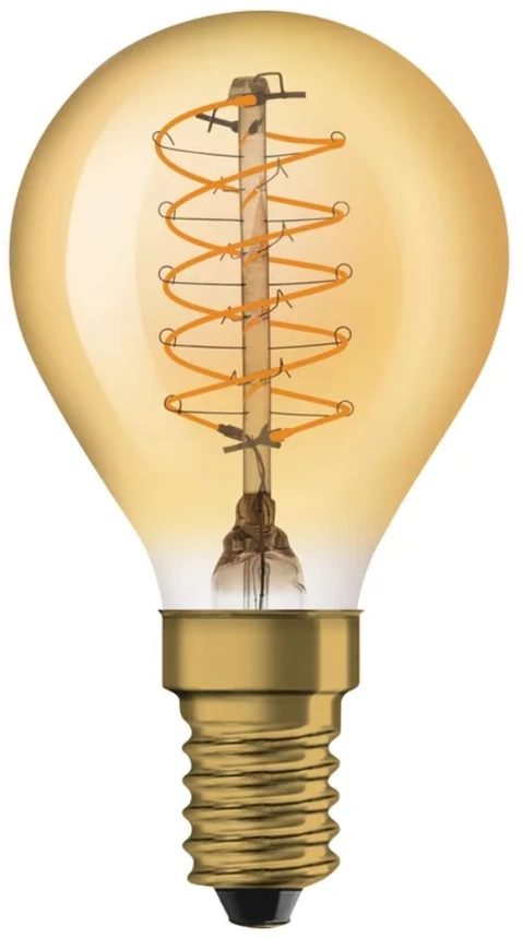 Osram 3,4W LED filamentinė lemputė, E14, aukso sp., 2200K, dimeriuojama