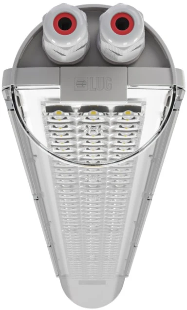 34W LED linijinis pramoninis šviestuvas ATLANTYK 2.0 OPTI, šviesiai pilku korpusu, 4000K
