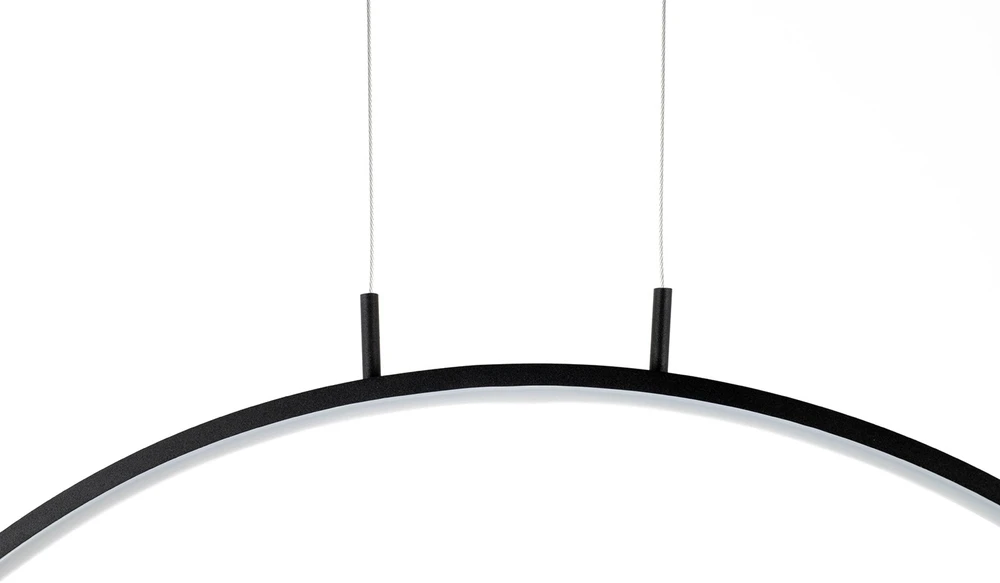 34W LED pakabinamas šviestuvas CIRCULO 100, juodas, 3000K