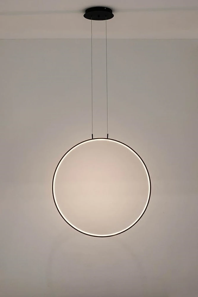 34W LED pakabinamas šviestuvas CIRCULO 100, juodas, 3000K