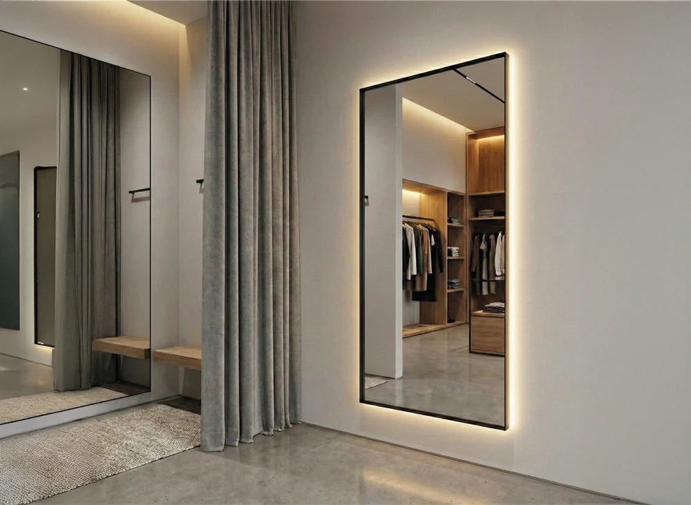 Sieninis šviestuvas 34W LED šviestuvas - veidrodis ESTELA, juodas, 3000K, IP44, A9439000N