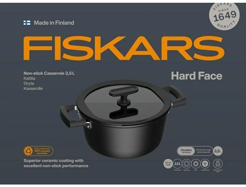Fiskars Hard Face puodas 3,5L