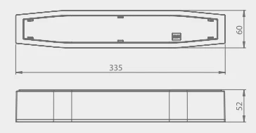 3,5W avarinis šviestuvas SUPREMA SO 650 NM 2H AT IP54 PT, baltas