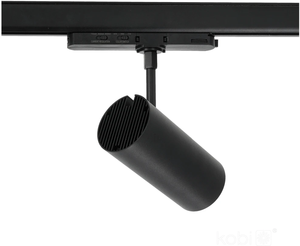35W LED akcentinis šviestuvas į 3 fazių bėgelius NEXTRACK CORE, juodas, 3000/4000/5000K, 36°