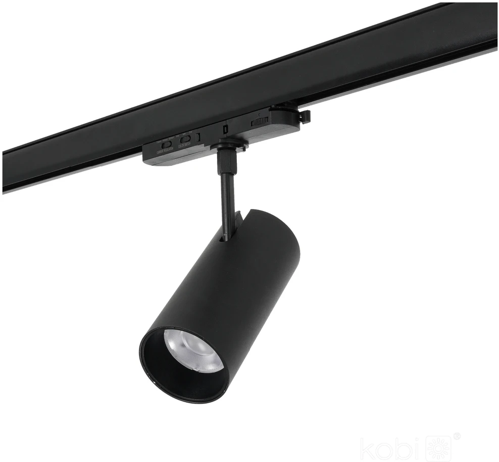35W LED akcentinis šviestuvas į 3 fazių bėgelius NEXTRACK CORE, juodas, 3000/4000/5000K, 36°