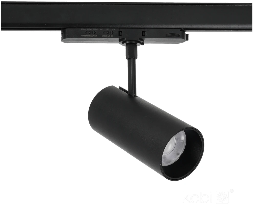 35W LED akcentinis šviestuvas į 3 fazių bėgelius NEXTRACK CORE, juodas, 3000/4000/5000K, 36°