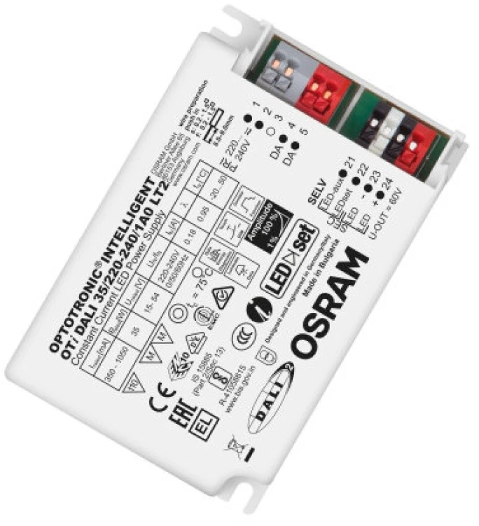Osram 35W LED maitinimo šaltinis OPTOTRONIC, 350-1050mA, DALI2, NFC