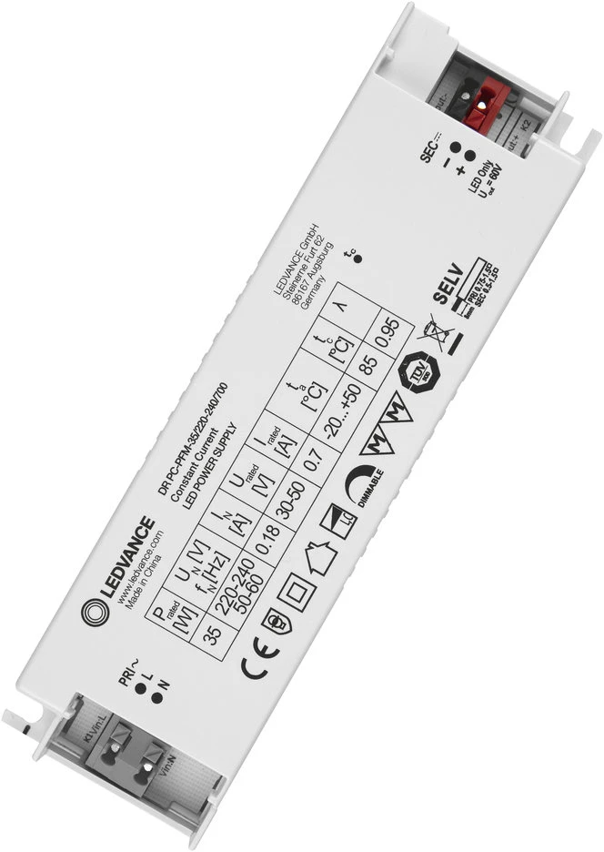 Ledvance 35W LED maitinimo šaltinis PHASE-CUT PERFORMANCE -35/220-240/700, dimeriuojamas