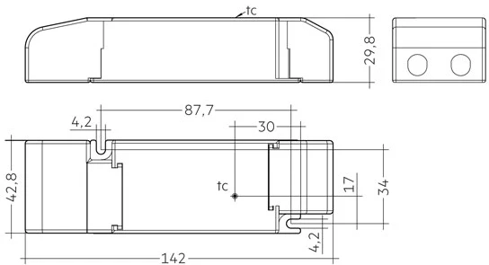 35W LED maitinimo šaltinis TRIDONIC, 48V, PWM
