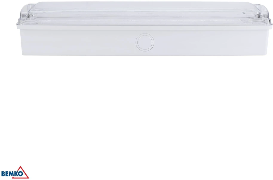 3,5W LED paviršinis evakuacinis šviestuvas GALER, baltas, 6500K, IP65, 3h veikimas autonominiu režimu, su piktogramų rinkiniu