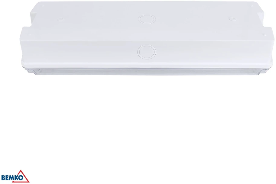 3,5W LED paviršinis evakuacinis šviestuvas GALER, baltas, 6500K, IP65, 3h veikimas autonominiu režimu, su piktogramų rinkiniu