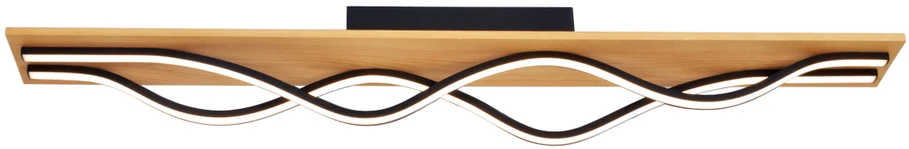 Lubinis šviestuvas Italux 35W LED paviršinis šviestuvas CONATO, juodas, 3000K