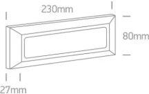 3,5W LED sieninis šviestuvas, antracito sp., 2700/3300/4000K, IP65, 67394/AN/V