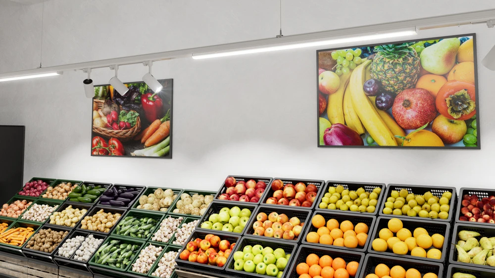 35W TRUSYS linijinių šviestuvų sistemos šviestuvas FLEX WALLWASHER, baltas, 6500K