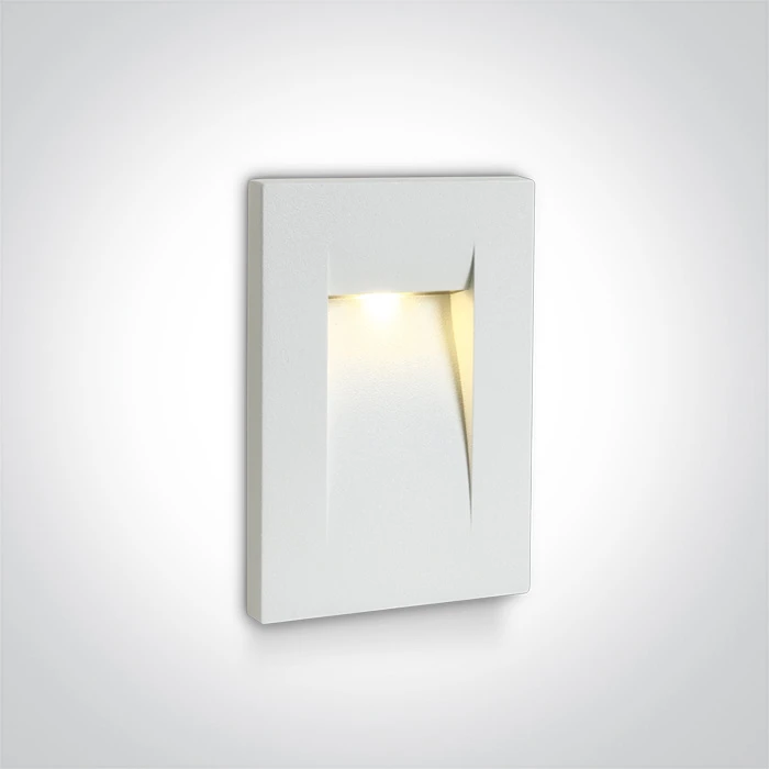 3,6W LED įleidžiamas sieninis lauko šviestuvas, baltas, 3000K, 68062/W/W