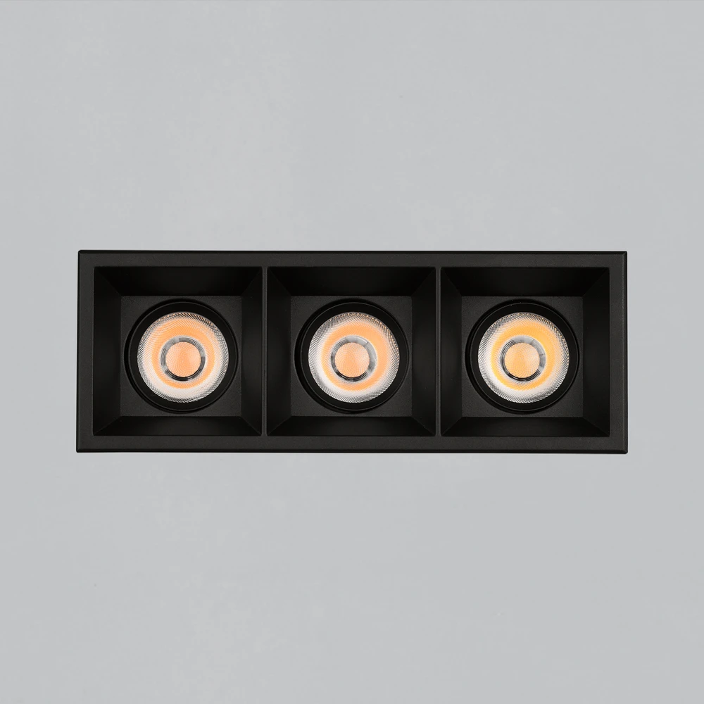 36W LED įleidžiamas šviestuvas MOVE, juodas, 3000/4000K, dimeriuojamas, IP44, E3984179NDP