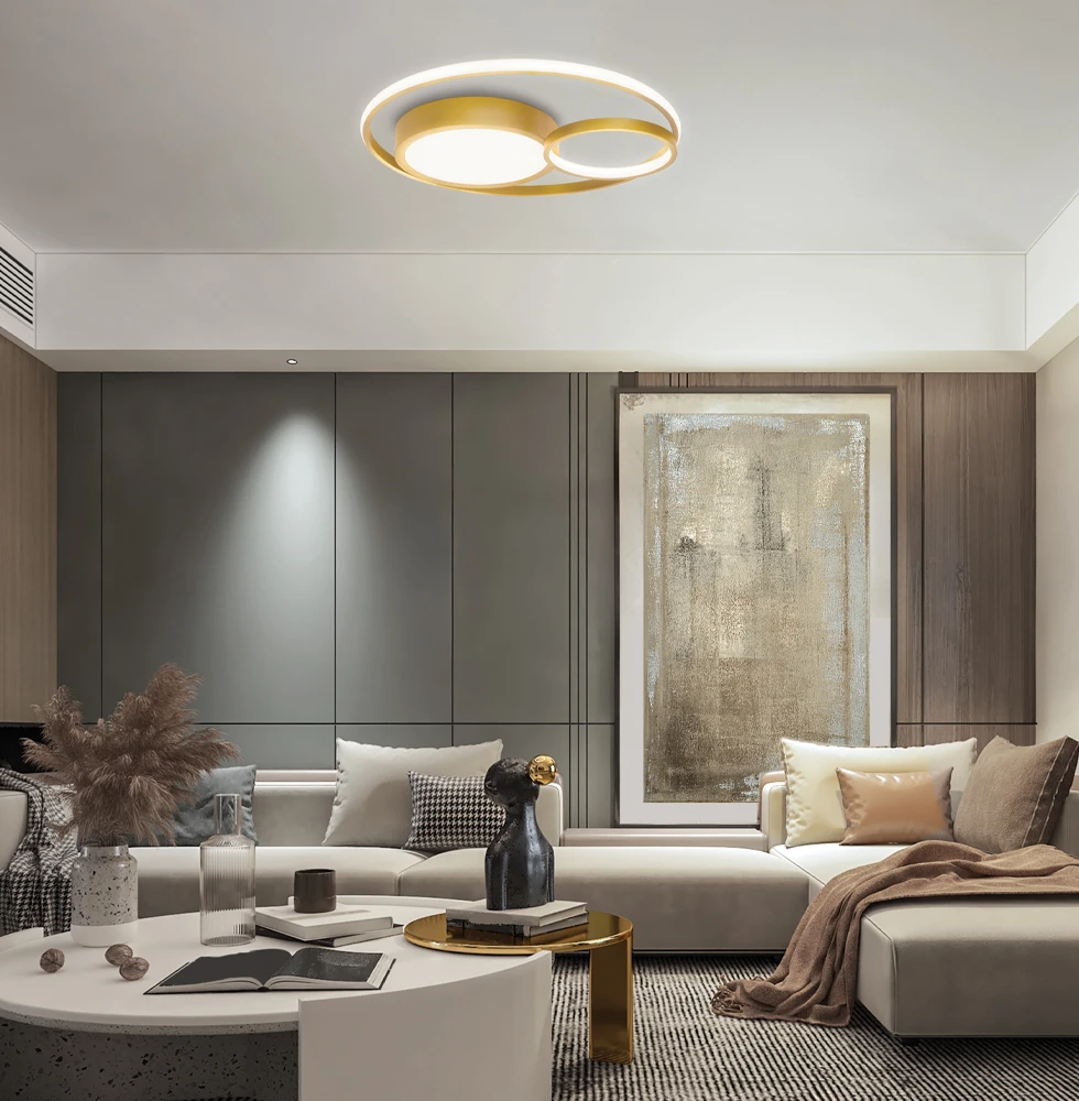 36W LED lubinis šviestuvas KARON, aukso sp., 3000K, 4325501